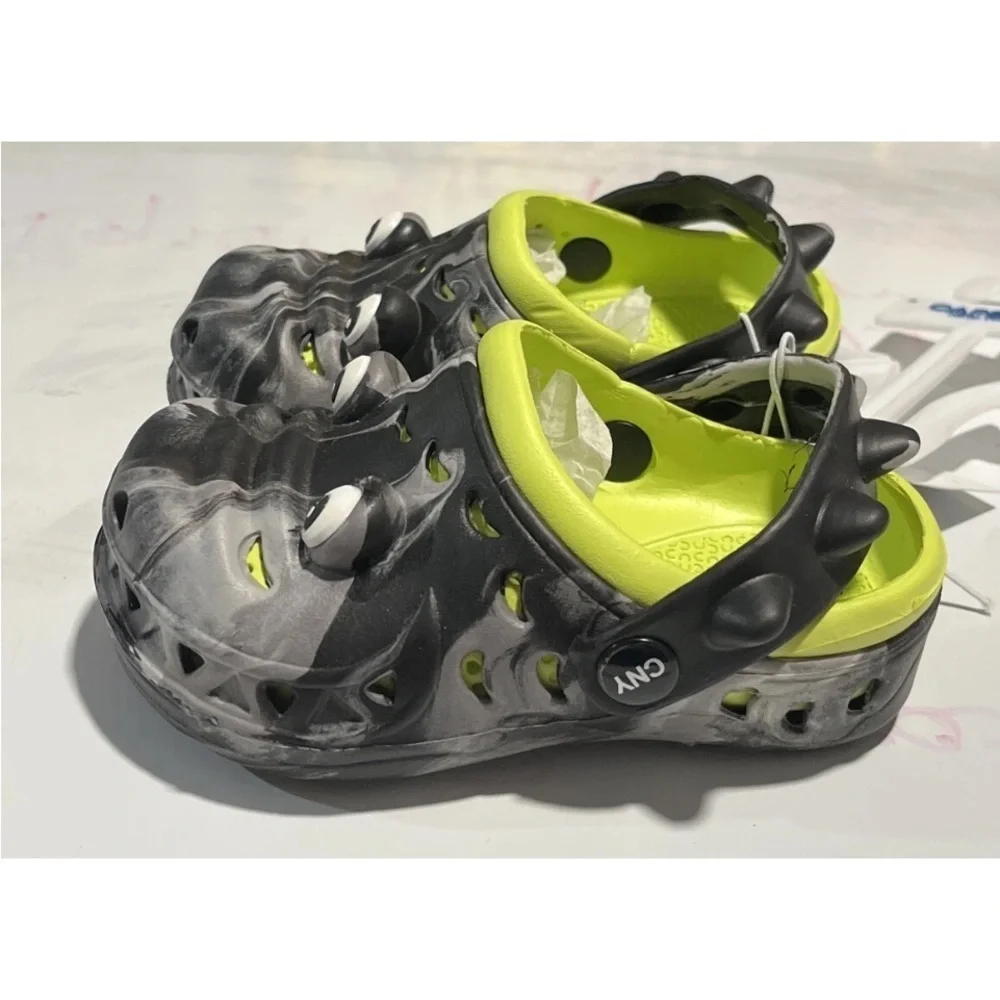 Capelli Toddler Boys Rubber Clogs Hippo Novelty Slip On Gray Size 8